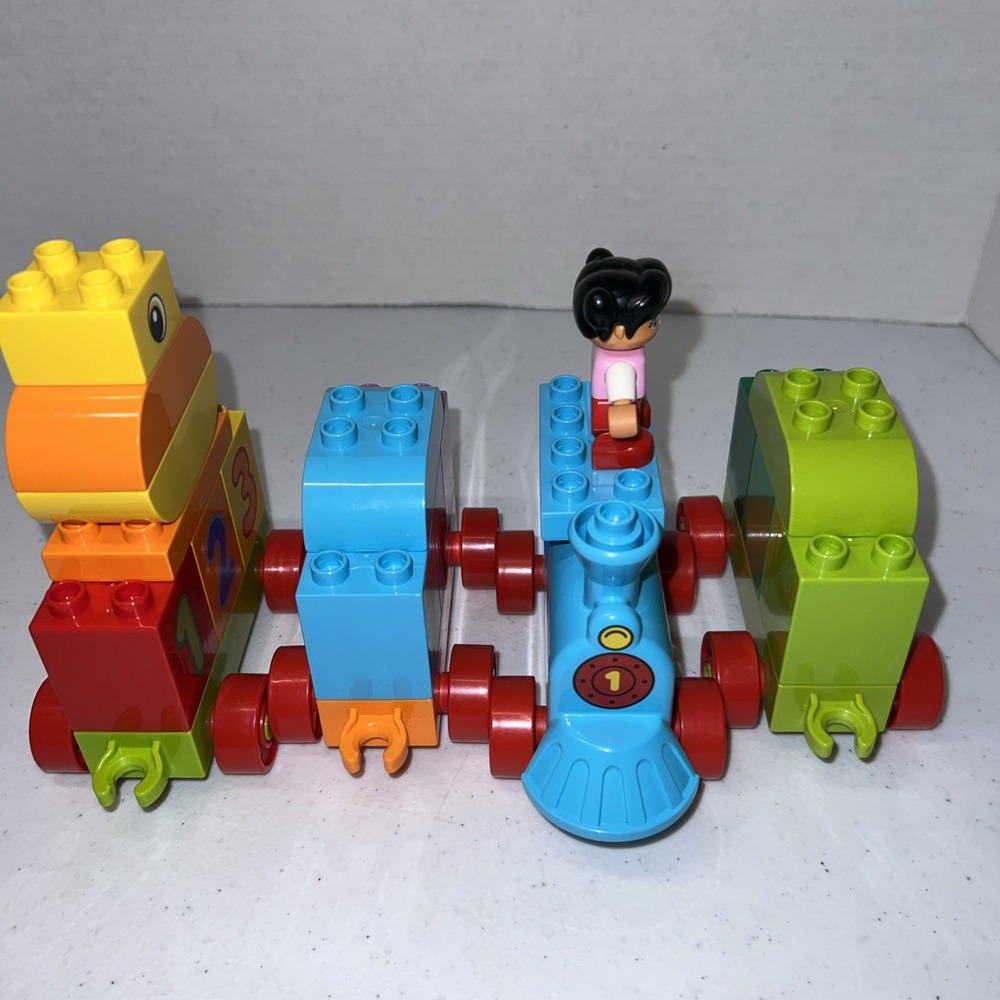 Lego Duplo My First Number Train Learn To Count #10847 Incomplete Toddler Blocks - Picture 4 of 5